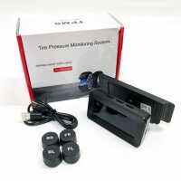 Reifendrucküberwachung TPMS mit 3,5-Zoll-Funkalarm...