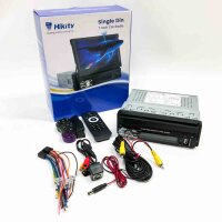 Hikity 1 Din Apple Carplay car radio with extendable...