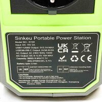 SinKeu  Trabare Powerstation 99Wh/27000mAh, 100W Solar Generator Akku mit USB -C/AC/DC Ausgabe, Mobile Stromgenerator für Outdoor Camping und Notfälle