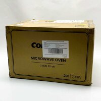 Comfee CMSN 20 wh Mikrowelle / Solo-Mikrowelle mit 5 Leistungsstufen/ Innenbeleuchtung/ easy Defrost/360°Drehteller / Zwei Drehregler/20L/700W/ Weiß, Mechanisch