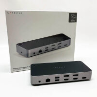 SATECHI Triple 4K Dockingstation, USB-C Dockingstation...