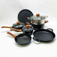 FOHERE pot sets pan set (large pan missing), induction...