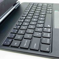 Earto iPad Air 5 Hülle mit Tastatur, Magic Style Keyboard iPad Pro 11 (4/3/2/1Gen), Freischwebende Design mit Trackpad, 7-Farbige Beleuchtung, Schwarz
