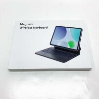 Earto iPad Air 5 Hülle mit Tastatur, Magic Style Keyboard iPad Pro 11 (4/3/2/1Gen), Freischwebende Design mit Trackpad, 7-Farbige Beleuchtung, Schwarz