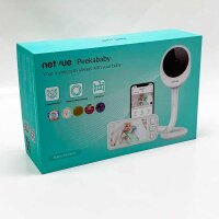 NETVUE Babyphone mit Kamera und 4 in 1 Halter, 5 Zoll 1080P HD Video Babyphone mit App, Kabellos Baby Monitor mit 2-Wege-Audio, VOX Modus, Nachtsicht, Schreierkennung, Schlafanalyse, Temeraturanzeige