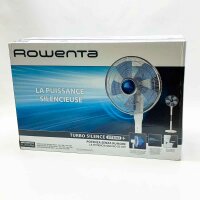 Rowenta VU5840 Turbo Silence Extreme+, Standventilator, Durchfluss bis zu 80 m3/min, 4 einstellbare Geschwindigkeiten, 120° Luftverteilung, maximale Höhe 1,45, Silent 45 bBA, Weiß