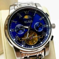 OUPINKE Mens Watch Automatic Luxury Skeleton Mechanics...