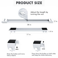 SPACEKEEPER washing machine base frame with brake, set of...