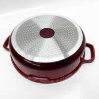 INTIGNIS Moroccan Tajine Pot - Oven Safe Tajine Induction Pot - Aluminum Non-Stick Tajine Pot - 28cm - 4.43 Quart (Red)