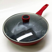 INTIGNIS wok non-stick coating pan with lid, wok pan 30cm...