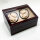 HBselect Watch Winder Luxury Automatic Watch Turner Watch Display Case for Automatic Watches Watch Winder (4 Watches Piano Lacquer, Brown)