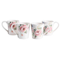 Bico Margret Garden Ceramic Mug Sets, Set of 4, for...