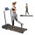 Tvdugim Treadmill for Home, Walking Pad, Treadmill Desk for Home and Office, 1-10 KM/H with Remote Control LCD Display (Orange)