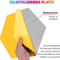 Hexagon Akustikplatten Selbstklebend, Sonic Acoustics 12 Stücke Akustikpaneele Akustikplatten mit hoher Dichte für Wand Decken Holz & Tür - Akustikpanel Schallschutzplatten, 35,6 x 30,5 x 1cm