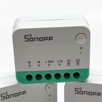 SONOFF MINIR4M 3PCS WiFi Smart Switch 2-Wege, intelligenter Schalter, abnehmbarer Relaismodus, 2,4G WiFi, APP-Steuerung, funktioniert mit Alexa, Google Home, Apple Home, Matter-Integration