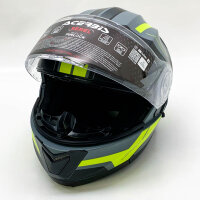 ACERBIS Serel Helm 22.06 Schwarz und Gelb Mehl Größe L (59/60) Modularer Helm mit Sonnenbrille Vollständig zugelassen