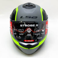 LS2 HELMTS Strobe 2 flip-up helmet size M (57/58) Monza model matt gray and fluorine homologation 22.06