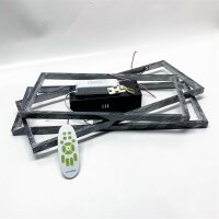 Diossad Modern LED Ceiling Light, Dimmable 2700-6500k with Remote Control Ceiling Lamp 59w, Ceiling Lamp for Living Room, Bedroom, Kitchen, Hallway, Balcony, Dining Room