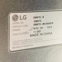 LG Ultrawide Monitor Curved 35BN77C, 19.5 V, 10.0 A, 35 inches