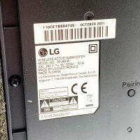 LG Subwoofer SPJ4B-W (Kratzer & ohne OVP), 200 - 240 V, 50/60 Hz, 33 W