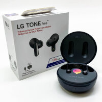 LG Tone Free DFP9 In-Ear-Bluetooth-Kopfhörer mit Meridian Sound und aktiver Geräuschunterdrückung (ANC), kompatibel mit Siri und Google Assistant, schwarz