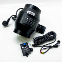 DUCTURBO pipe fan 100mm adjustable, 275m³/h inline...