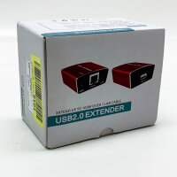 MT-VIKI USB Extender RJ45 Ethernet 100m USB über RJ45 Ethernet Cat6/Cat5/Cat5e Verlängerung Sender und Empfänger LAN-Erweiterung 480mbps Rosa