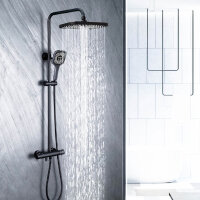 Shower system thermostatic shower mixer shower set black...