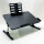 Folding Computer Desk, SAIJI 60*40cm Large Bed Tray Portable Bed Table Height Adjustable 5 Levels with Book Holder and Drawer Breakfast Tray