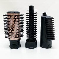 BaByliss Brush & Style AS200E Ionisches rotierendes Heißluftbürsten-Set, 1000 Watt, 4 Aufsätze, Schwarz, 5-teiliges Set