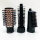 BaByliss Brush & Style AS200E Ionic Rotating Hot Air Brush Set, 1000 Watt, 4 Attachments, Black, 5 Piece Set