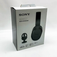 Sony MDR-RF895RK – Kabelloser Over-Ear-TV-Kopfhörer mit Geräuschunterdrückung, Ladestation, 100 Meter Reichweite, Akkulaufzeit bis zu 20 Stunden, Schwarz