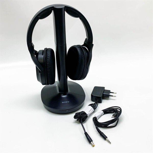 Sony MDR-RF895RK – Kabelloser Over-Ear-TV-Kopfhörer (ohne OVP) mit Geräuschunterdrückung, Ladestation, 100 Meter Reichweite, Akkulaufzeit bis zu 20 Stunden, Schwarz