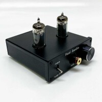 Fosi Audio P2 Tube Headphone Amplifier Vacuum Tube Preamplifier Mini Hi-Fi Stereo Audio with Low Ground Noise Output Protection for Headphones