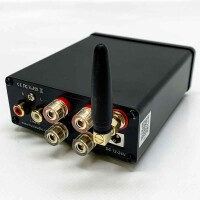 Fosi Audio BT20A Bluetooth-Verstärker, Mini-HiFi-Stereoverstärker mit integriertem Receiver für passive Heim-Audiolautsprecher, BT 5.0 Klasse D 2.0-Kanäle, 100 W x 2 TPA3116-Chip, Höhen- und Bass-Reglerknopf