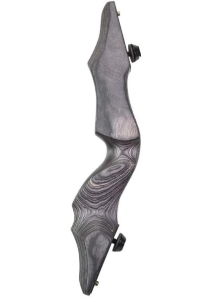 ZSHJG Recurvebogen RH 30 Zoll Holz Riser Rechtshand Bogen Mittelteil mit ergonomischem Griff für präzises Bogenschießen (Black)