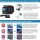 65-in-1 Zubehör Set für GoPro Hero 12/11/10/9 Black, YAVOCOS Zubehör Kit für GoPro Action Kameras, Schutzfolie Wasserdichtes Gehäuse Silikon Schutzhülle Selfie Stick Filter für GoPro Hero 9 10 11 12