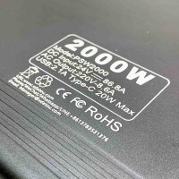 DATOUBOSS inverter (with small defect production) Pure Sine Wave 2000W/4000W voltage converter 24V 230V LCD display and 1x USB + 1xtype-c voltage converter Pure Sine Wave Inverter Pure Sine Wave