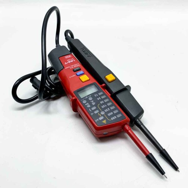 Voltage Tester and Continuity Tester, UNI-T UT18C Multifunction Waterproof Digital Voltage Meter Voltmeter Voltage Tester 12V~690V AC/DC Automatic Range LCD Displays