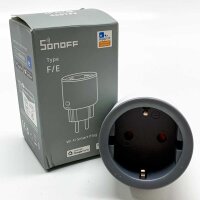 SONOFF S60TPF Smart Wlan Steckdose 16A 4000W, Smart Stecker mit Strommessung, Überlastschutz, Sprachsteuerung, Kompatibel mit Alexa/Google Home (2.4G WiFi)