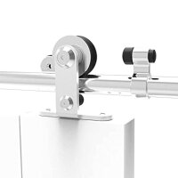 CCJH 150 cm Schiebetür-Hardware-Set, Schiebetür-Zubehör, Edelstahl-Set