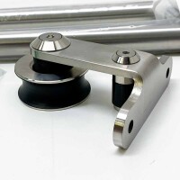 CCJH 150cm Sliding Door Hardware Set Sliding Door Accessories Stainless Steel Set