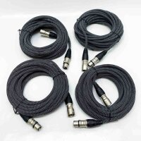 GeoHN.G XLR auf XLR Kabel 8M-4 Pack, 3-Pin Mikrofonkabel...