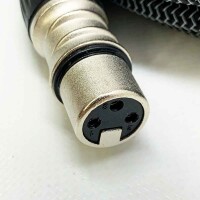 GeoHN.G XLR auf XLR Kabel 8M-4 Pack, 3-Pin Mikrofonkabel XLR Stecker auf Buchse Verlängerungskabel Kompatibel mit Mixer, Live-Bühne, Lautsprecher, Verstärker, Musikaufnahme und mehr