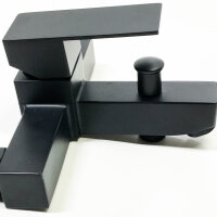 Black Bathtub Faucet, Bathtub Faucet with Hand Shower Wall Mounted Bathtub Faucet for Bathroom Bathroom SHANFO TB01E