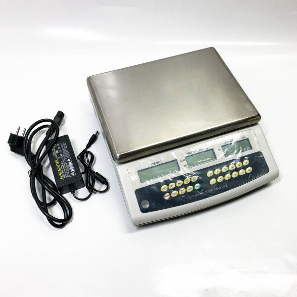 Bonvoisin Digital Counting Scales (with Minimal Scratches) 6kgx0.1g Precision Electronic Gram Scales Industrial Counting Scales Parts Coins Counting Scales Digital Scales (6kg/13.2lb, 0.1g/0.0002lb)