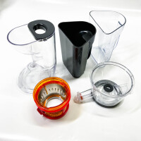 H.Koenig GSX18 juicer / slow juicer / 1 L capacity / 400 W / drip stop system / with pulp container / stainless steel / black