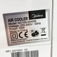 MIDEA tower fan AC100-20ARB, 3 modes: natural/sleep/normal wind mode