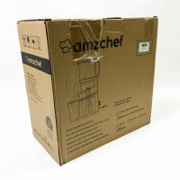 AMZCHEF Automatischer All-in-One Entsafter, 135MM Öffnung und 1,8L Entsafter für Gemüse und Obst, 250W Entsafter Slow Juicer, Grün