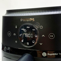 PHILIPS Heißluftfritteuse 2000 Series NA221/00, mit 4.2L Kapazität, Sichtfenster, 1500 W, RapidAir Technologie und 13 Zubereitungsmethoden; Schwarz